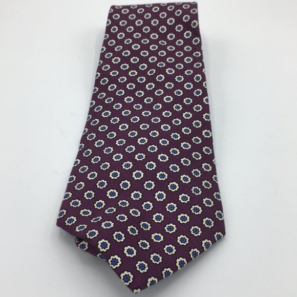 purple pattern tie